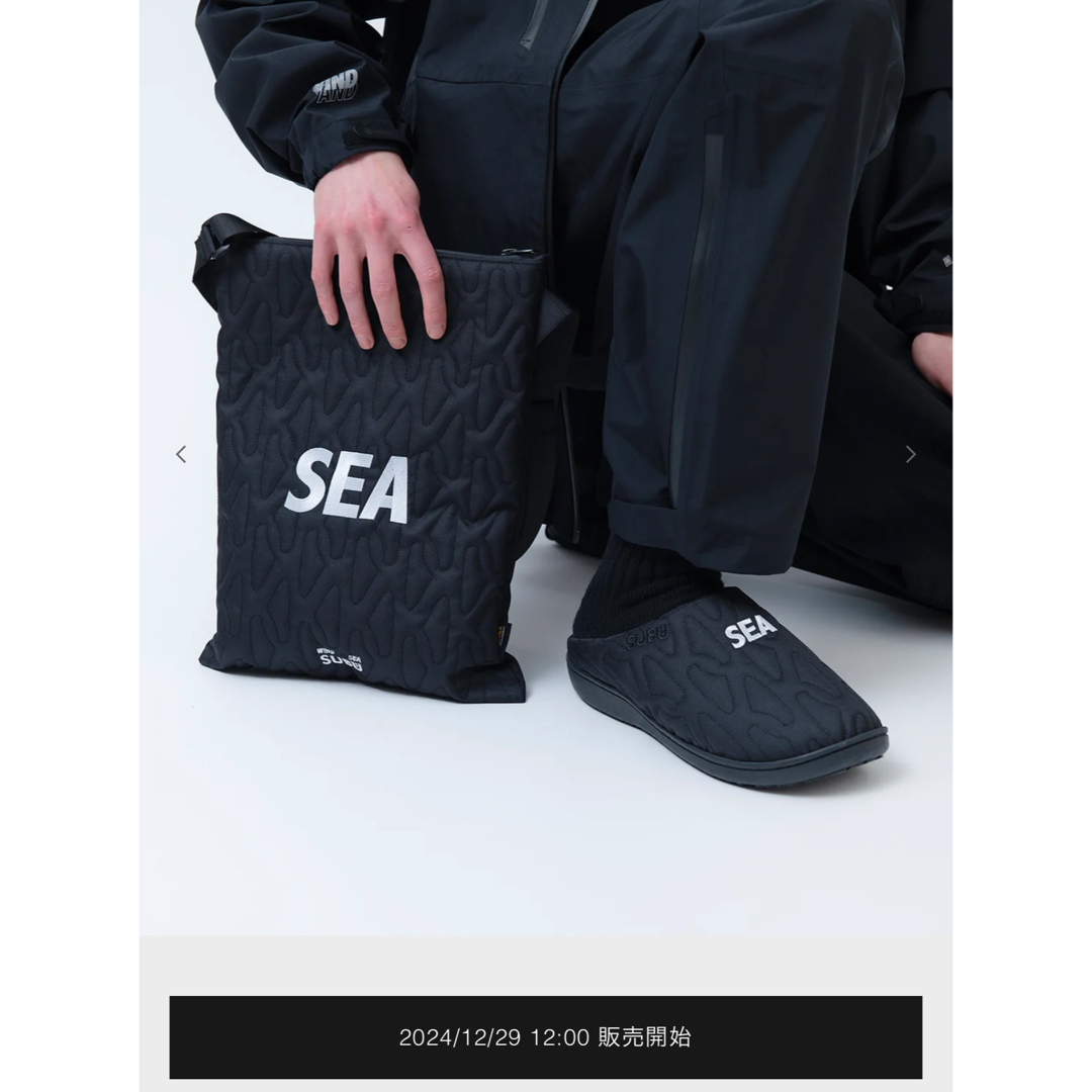 新品未使用】SUBU WIND AND SEA スリッパ 黒(Lサイズ) 新作 新品未使用】SUBU WIND AND SEA スリッパ 黒(Lサイズ) 新作