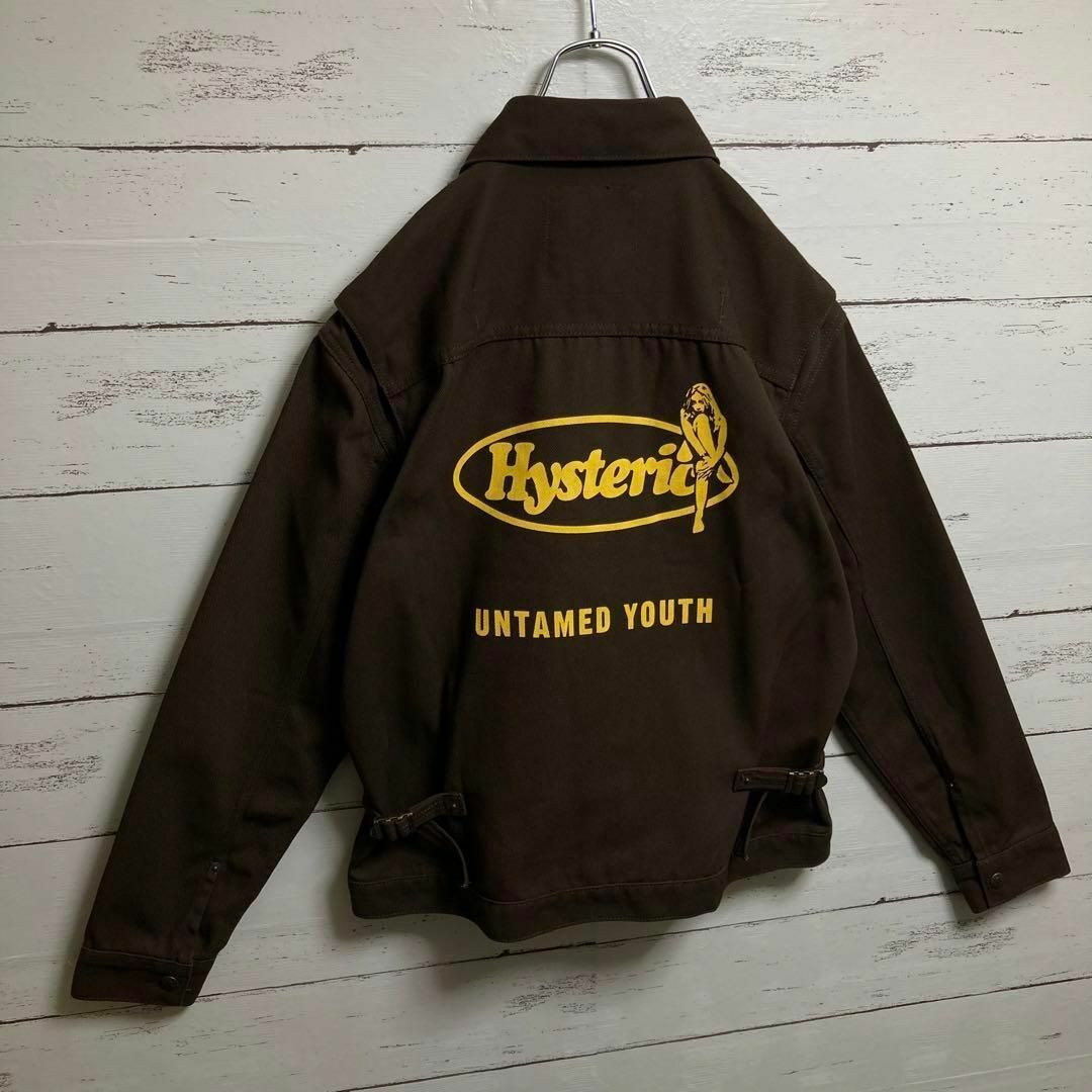 バックロゴ】ヒステリックグラマー☆ヒスガール 茶 トラッカー バックロゴ】ヒステリックグラマー☆ヒスガール 茶 トラッカー