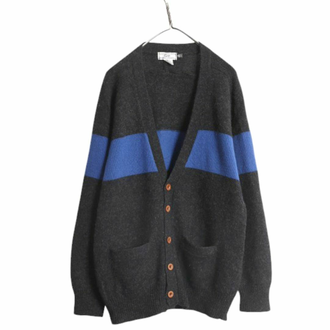 80s OLD GAP シェットランド ウール ニット カーディガン メンズ 80s OLD GAP シェットランド ウール ニット カーディガン メンズ