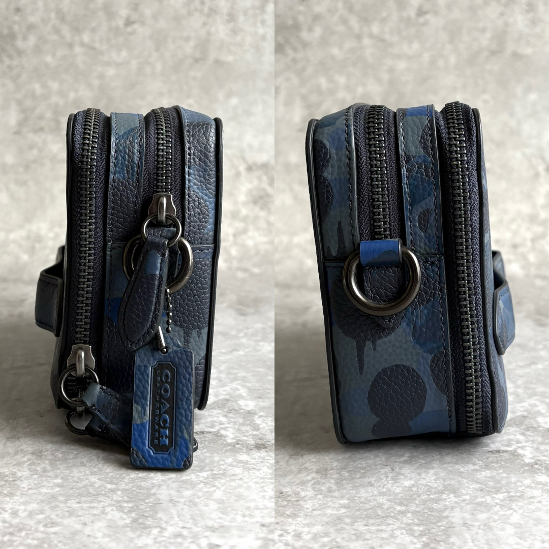 未使用級】COACH チャーター クロスボディ ショルダーバッグ カモ柄 未使用級】COACH チャーター クロスボディ ショルダーバッグ カモ柄