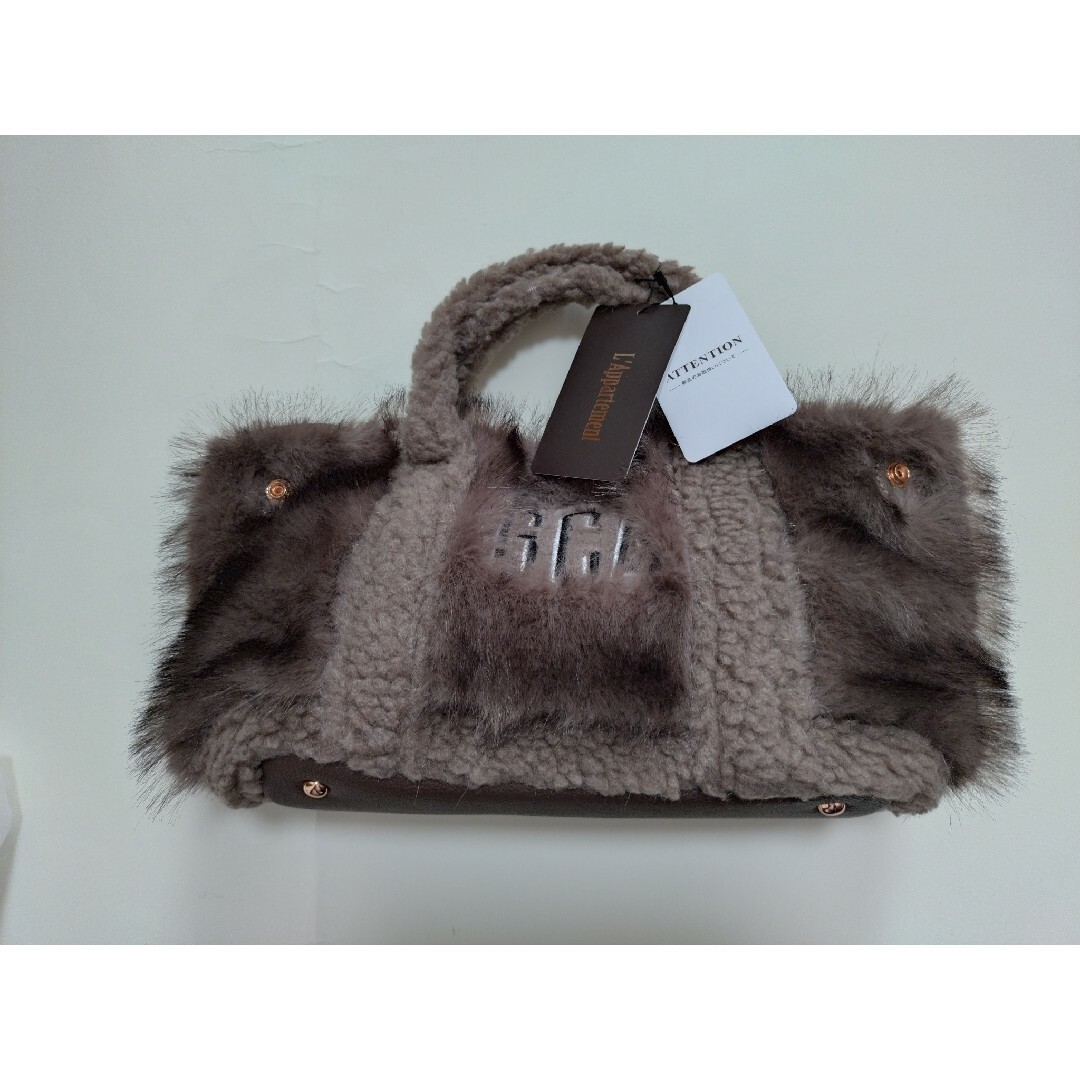 GOOD GRIEF!】 GCA EMB.FAUX FUR PINT TOTE GOOD GRIEF!】 GCA EMB.FAUX FUR PINT TOTE