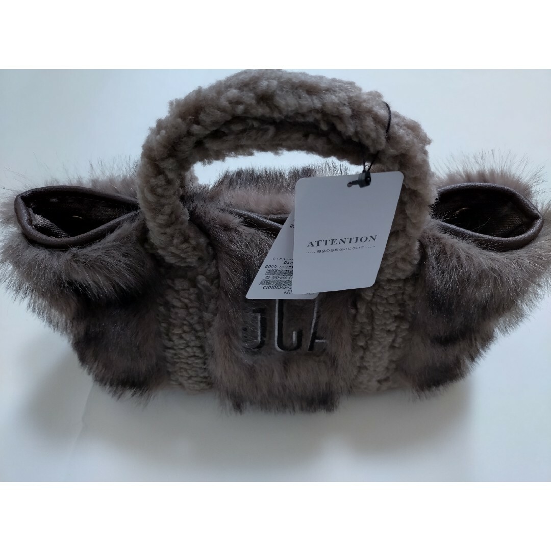 GOOD GRIEF!】 GCA EMB.FAUX FUR PINT TOTE GOOD GRIEF!】 GCA EMB.FAUX FUR PINT TOTE