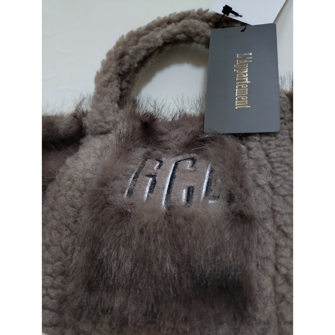 GOOD GRIEF!】 GCA EMB.FAUX FUR PINT TOTE GOOD GRIEF!】 GCA EMB.FAUX FUR PINT TOTE