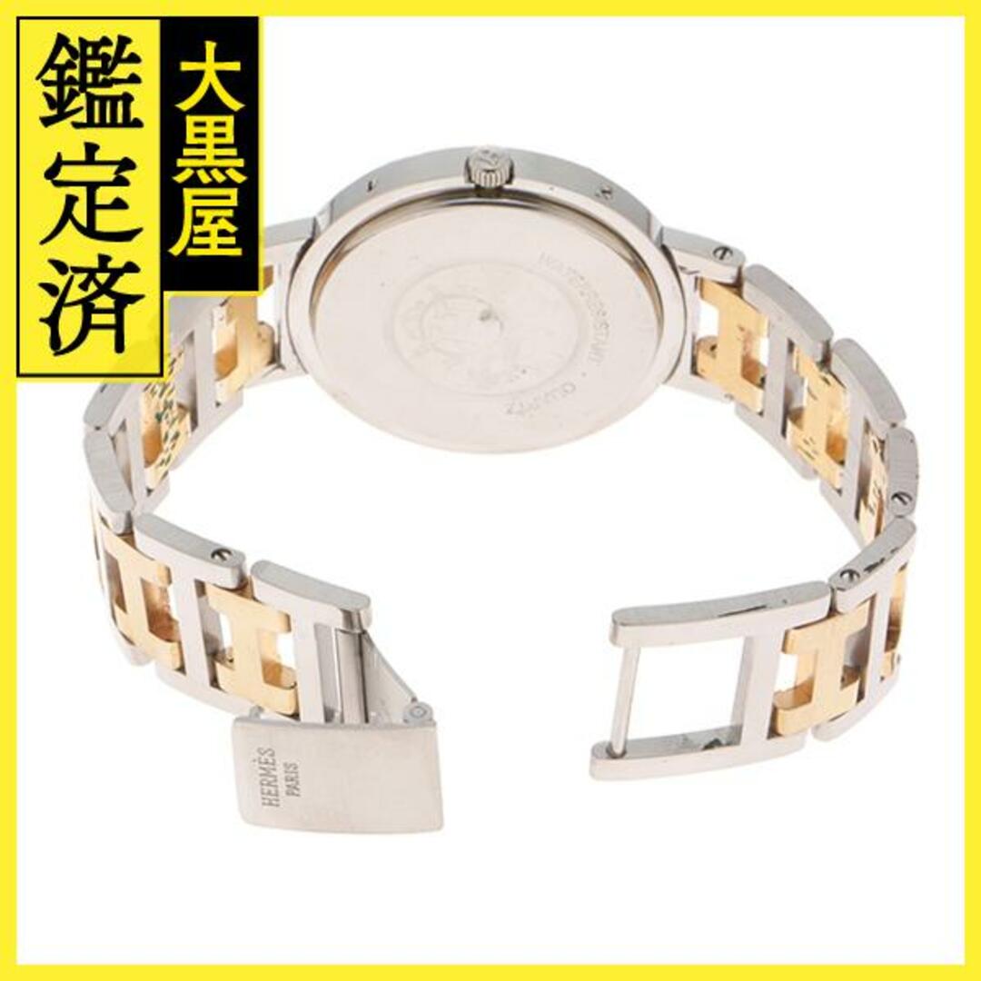 ◆エルメス◆クリッパー◆メンズ◆CL6.720◆コンビ◆腕時計◆R-S HERMES エルメス クリッパーコンビ CL6.720 ホワイト文字盤 GP