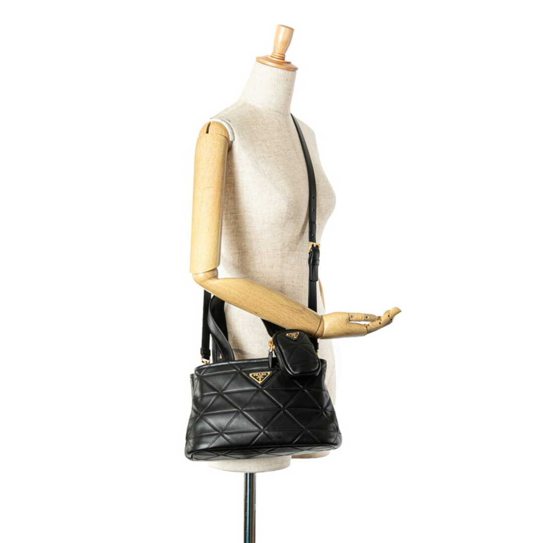 PRADA - 美品 プラダ キルティング スモール ハンドバッグ PRADA - 美品 プラダ キルティング スモール ハンドバッグ
