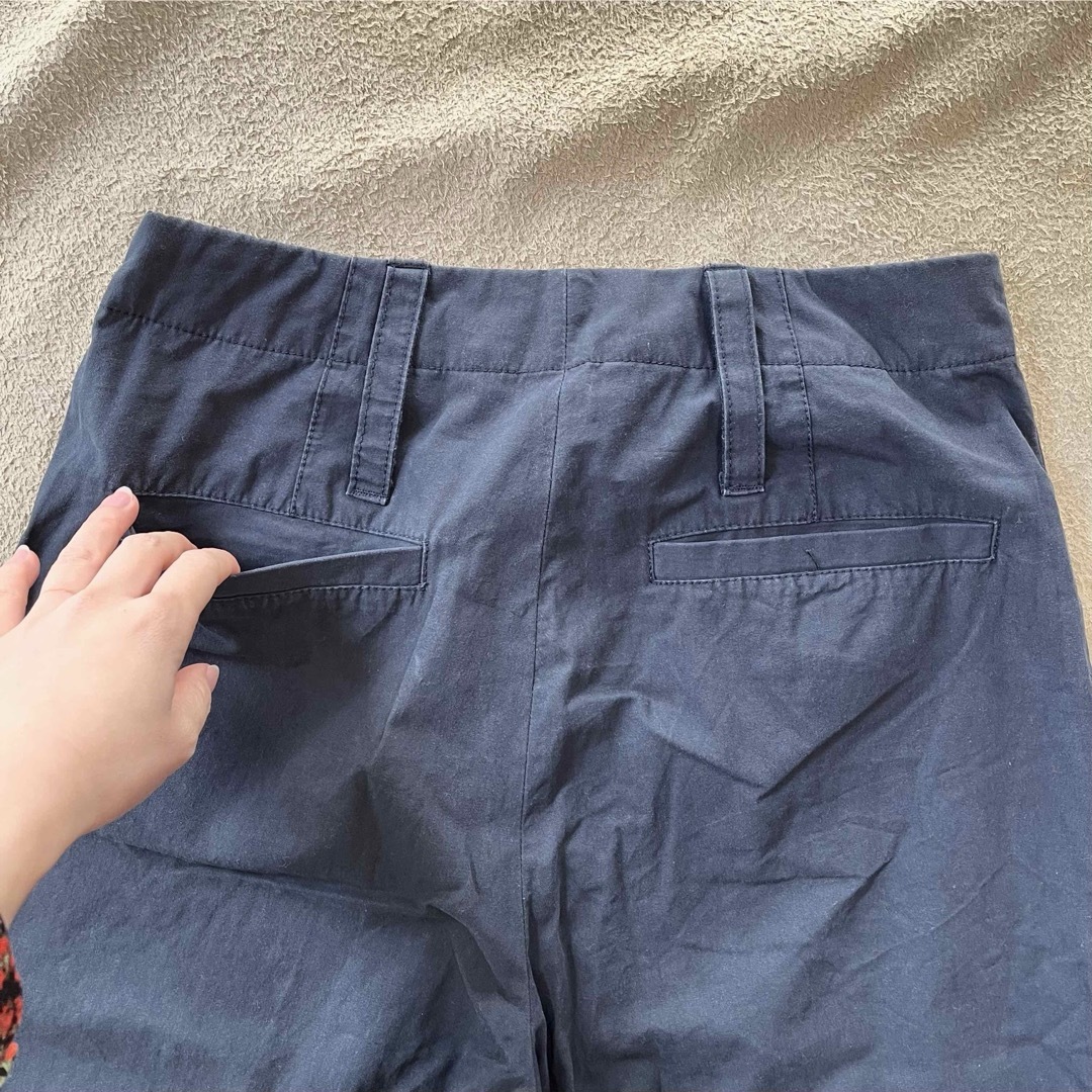 【ネイビー】チノパン nanouniverse 36サイズ ハイウエスト レディースのパンツ(チノパン)の商品写真