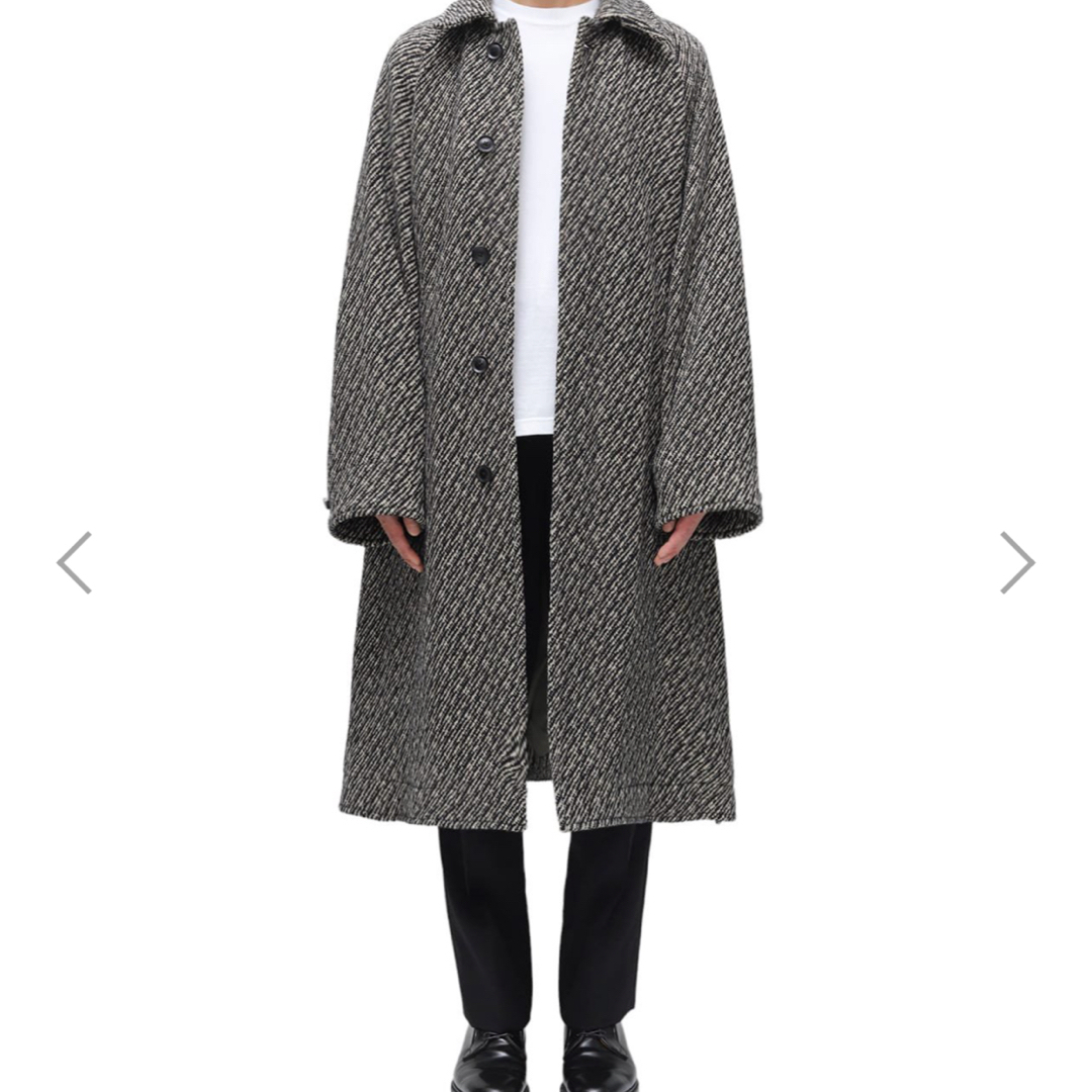 YOKE WOOL NEP TWEED BALMACAAN COAT 3 ステンカラーコート YOKE WOOL NEP TWEED BALMACAAN COAT 3 ステンカラーコート