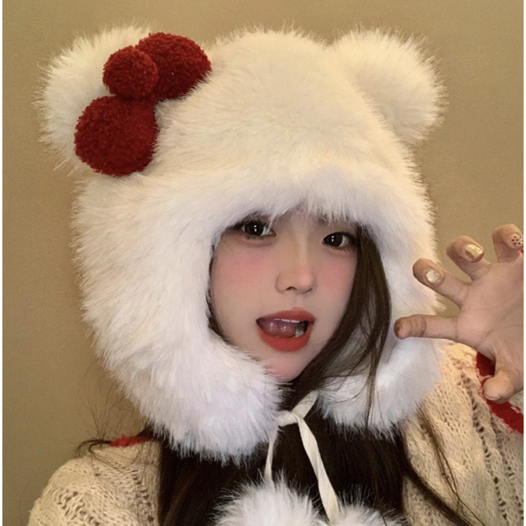 キティちゃん ファンキャップ 帽子 ハローキティ ふわふわ キティちゃん ファンキャップ 帽子 ハローキティ ふわふわ