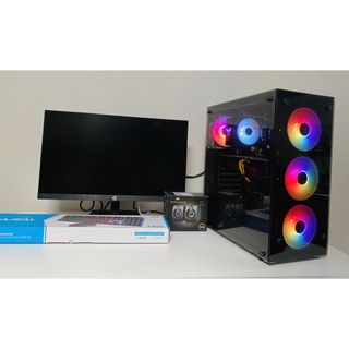 モニターフルセット新品ケース動画編集やゲーミングPC i7(デスクトップ型PC)