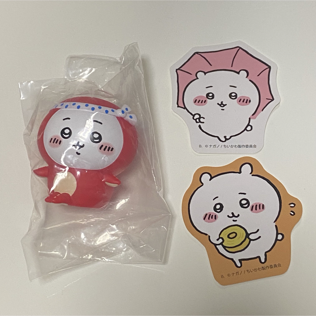 ちいかわ(チイカワ)のちいかわ ソフビフィギュア2 シール2枚セット エンタメ/ホビーのおもちゃ/ぬいぐるみ(キャラクターグッズ)の商品写真