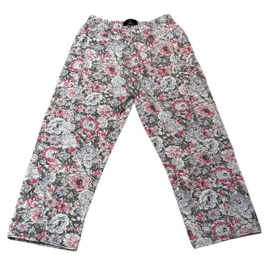 SUPREME 23ss Belted Trail Pant ベルト付き花柄カーゴパンツ S 美 SUPREME 23ss Belted Trail Pant ベルト付き花柄カーゴパンツ S 美