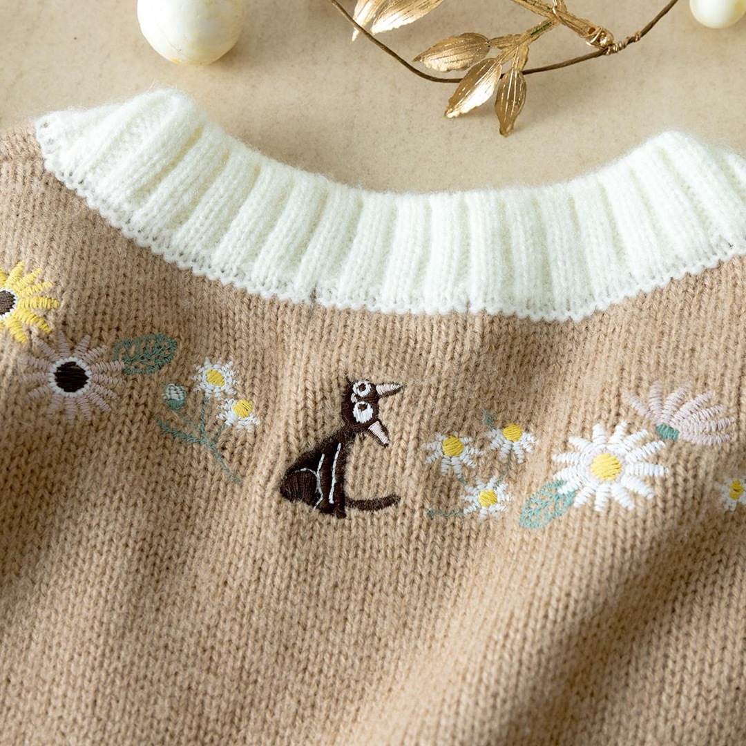 ジブリ - 【Donguri Closet】魔女の宅急便 フラワー刺繍 ジブリ - 【Donguri Closet】魔女の宅急便 フラワー刺繍