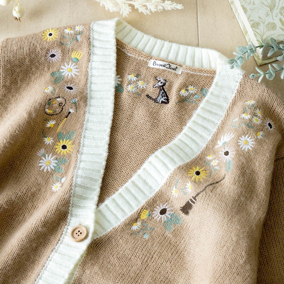 ジブリ - 【Donguri Closet】魔女の宅急便 フラワー刺繍 ジブリ - 【Donguri Closet】魔女の宅急便 フラワー刺繍