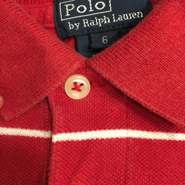 Ralph Lauren(ラルフローレン)のラルフローレン ポロシャツ 6T 6歳 120 赤 レッド キッズ/ベビー/マタニティのキッズ服男の子用(90cm~)(Tシャツ/カットソー)の商品写真