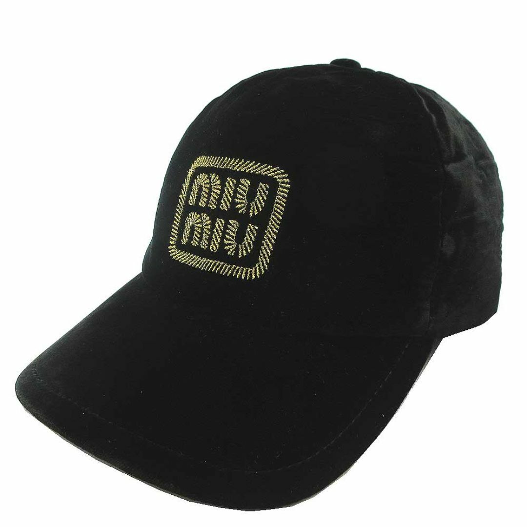 MIU MIU - ミュウミュウ キャップ 5HC179 (ブラック) レディース MIU MIU - ミュウミュウ キャップ 5HC179 (ブラック) レディース