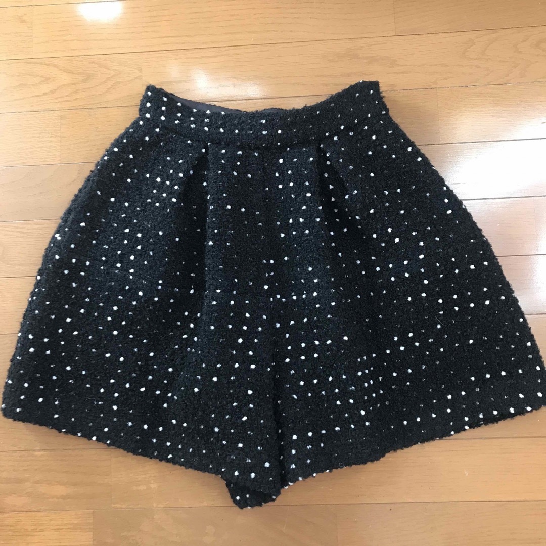 トレフルプラスワン ドットツイードタックショートパンツ トレフルプラスワン ドットツイードタックショートパンツ