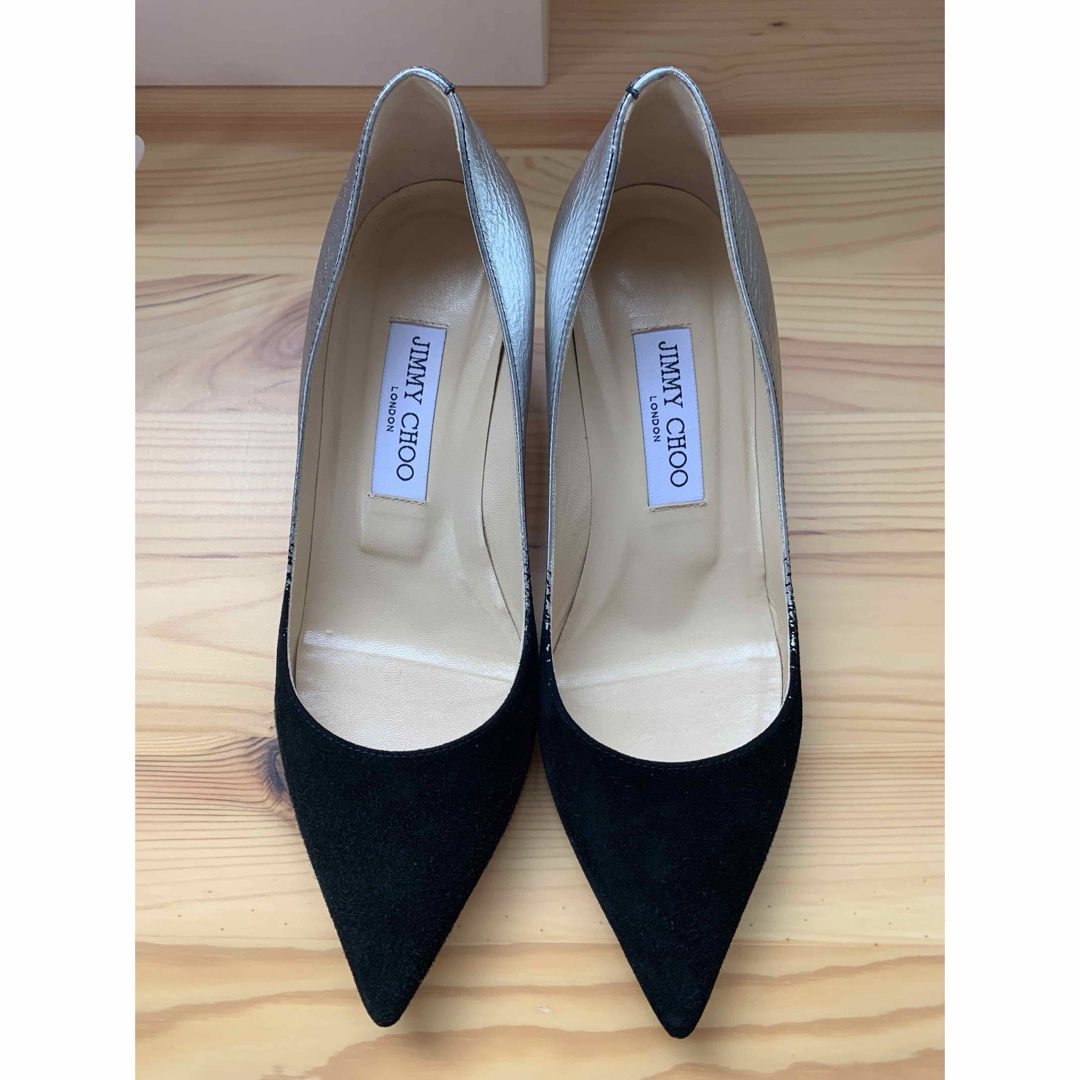 JIMMY CHOO ジミーチュウ スウェード ラメ ミラー パンプス JIMMY CHOO ジミーチュウ スウェード ラメ ミラー パンプス