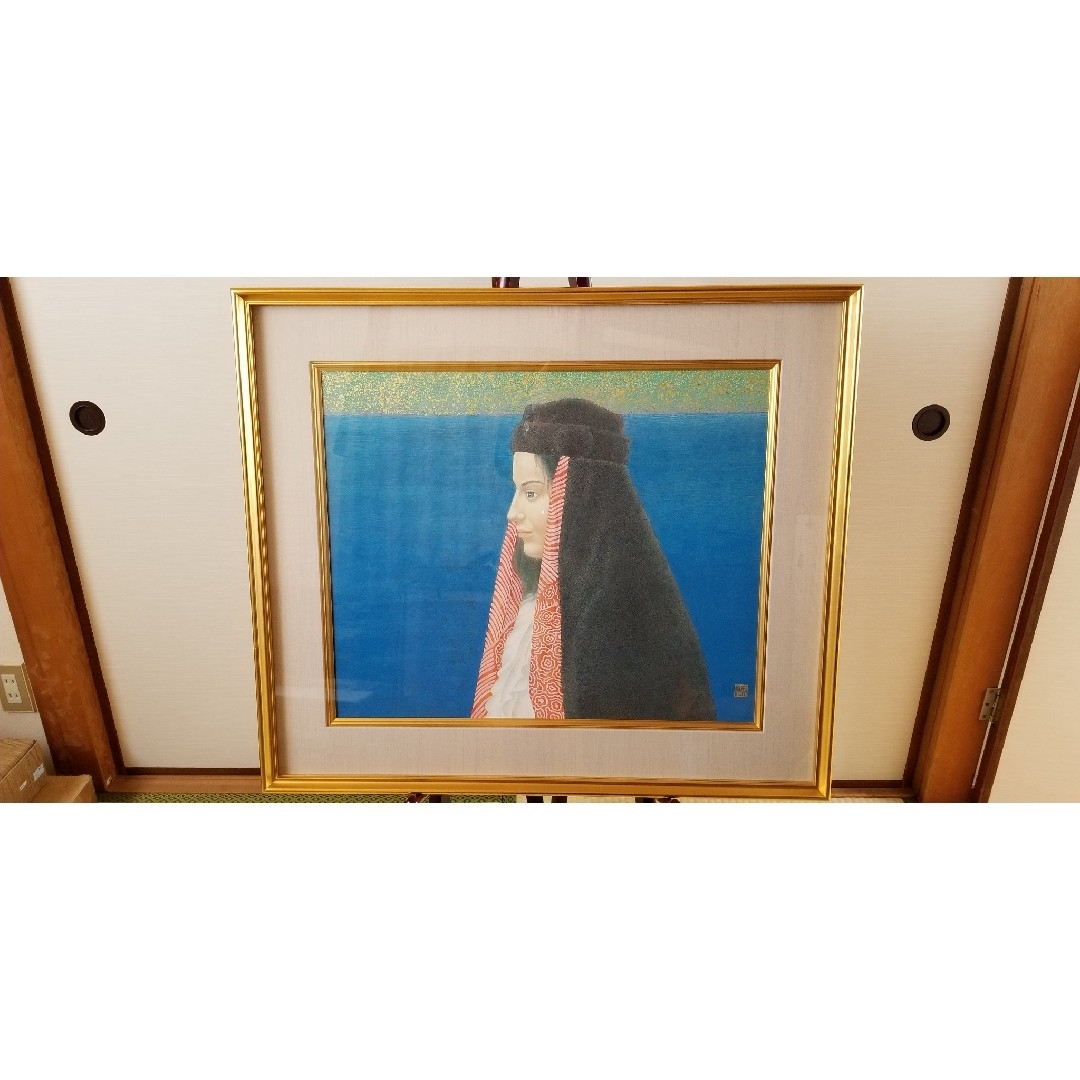 素晴らしい価格 院友 日本美術院 熊原清久作12号ポルトガルの女 愛知 佐賀県出身 昭和26年生 絵画+タペストリー