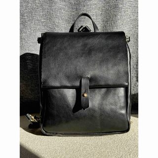 HERZ - 美品○HERZ_Organレザーリュック黒ブラックヘルツ HERZ - 美品○HERZ_Organレザーリュック黒ブラックヘルツ