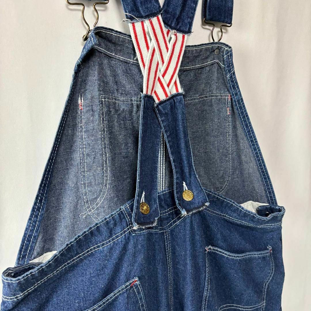 USA製 ローバック オーバーオール レッドキャメル 古着 USA製 ローバック オーバーオール レッドキャメル 古着