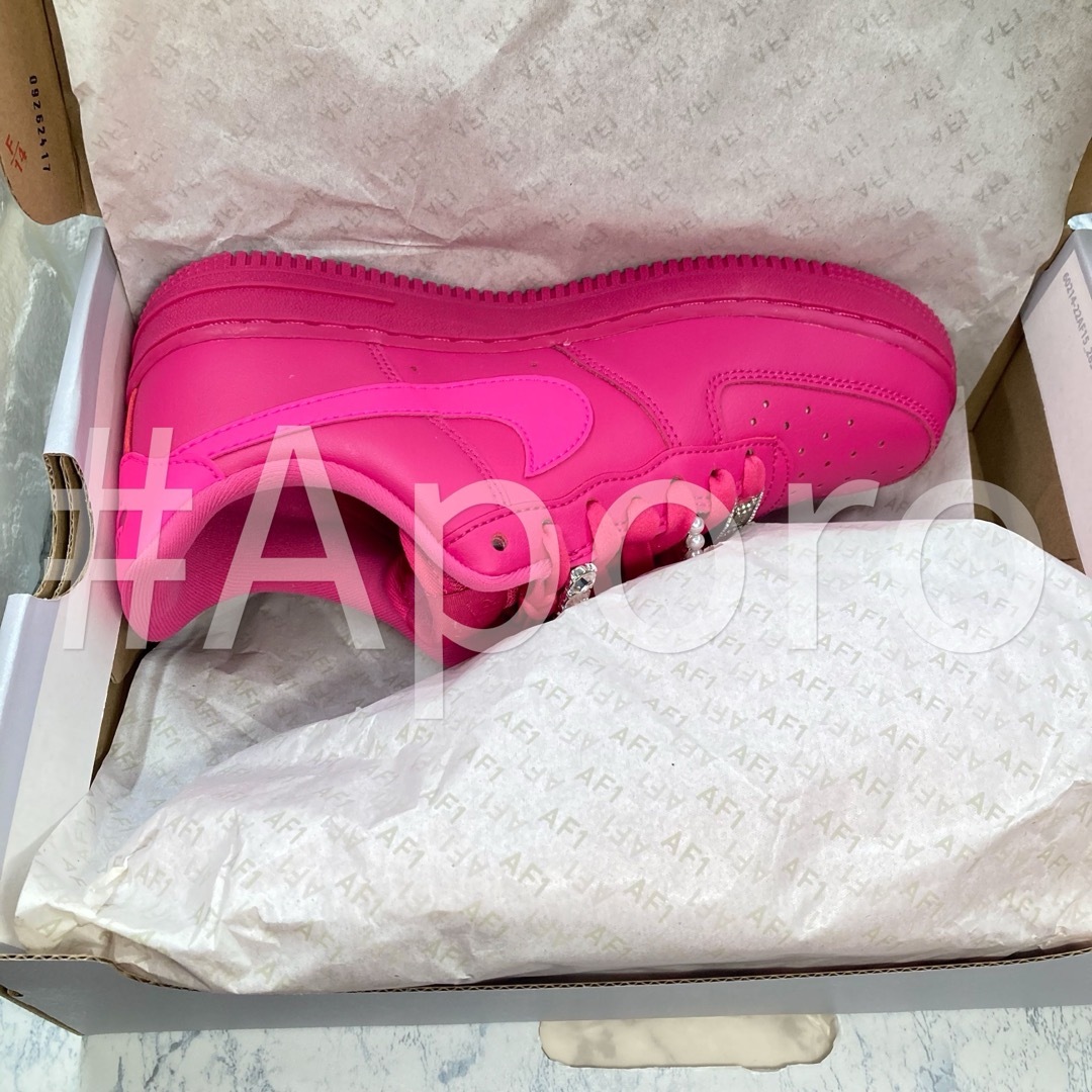 NIKE - NIKE ナイキ AIR FORCE 1 エアフォース1 ネオンピンク 24 NIKE - NIKE ナイキ AIR FORCE 1 エアフォース1 ネオンピンク 24