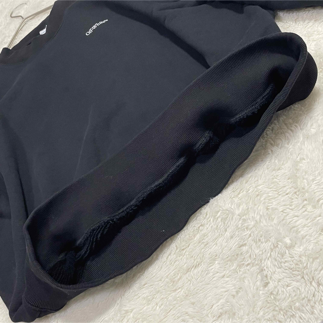 Off-White オフホワイト スウェット ダブルアローロゴ ブラック Off-White オフホワイト スウェット ダブルアローロゴ ブラック