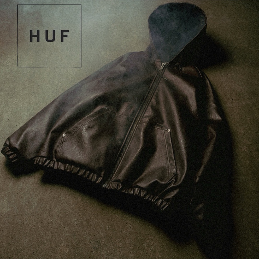HUF - 【極美品】HUF ハフ フェイクレザー プラントリーフ HUF - 【極美品】HUF ハフ フェイクレザー プラントリーフ