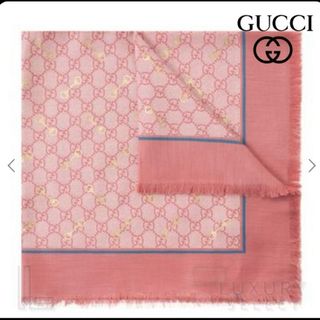 GUCCI - ☆GUCCI☆ ストール シフォン Gモチーフ シルク GUCCI - ☆GUCCI☆ ストール シフォン Gモチーフ シルク