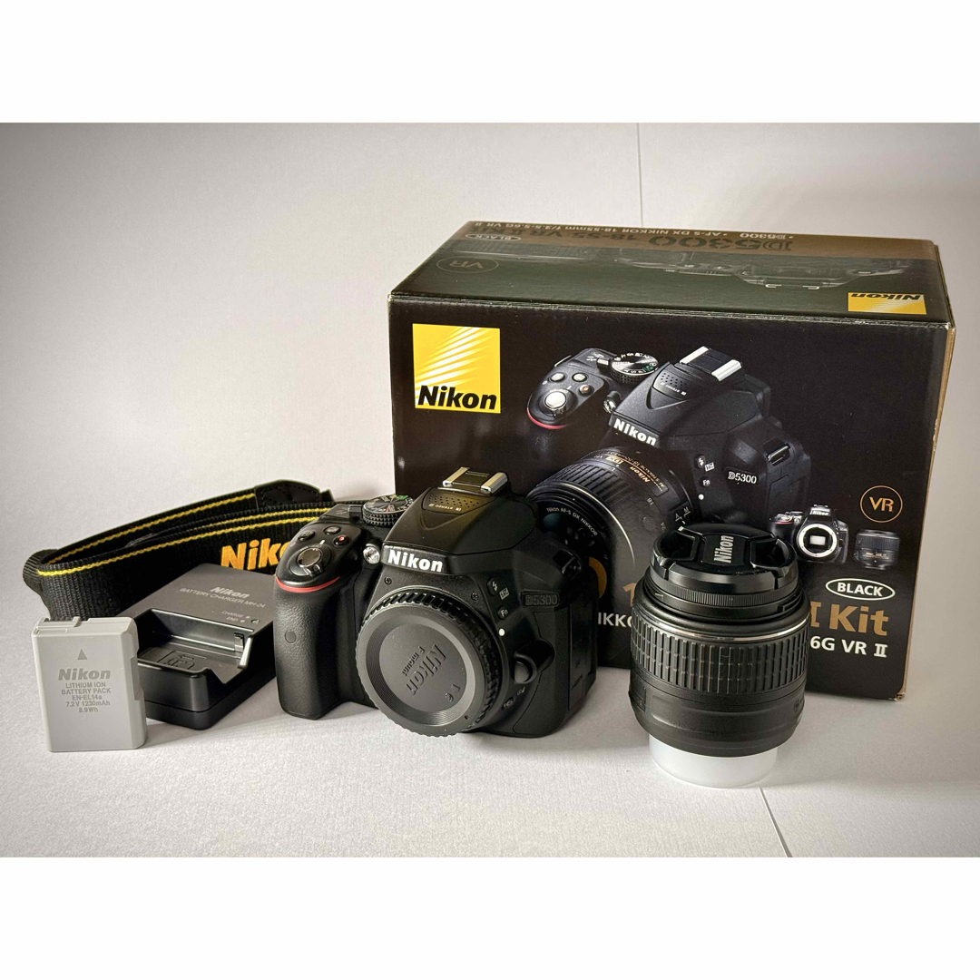 Nikon d5300 18-55 VR2 kit BLACK - デジタル一眼 Nikon d5300 18-55 VR2 kit BLACK - デジタル一眼