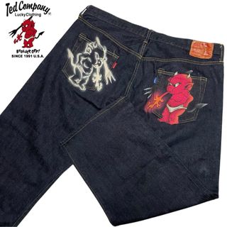 TEDMAN - 【超ビッグサイズ】テッドマン ペイントジーンズ DEVIL TEDMAN - 【超ビッグサイズ】テッドマン ペイントジーンズ DEVIL