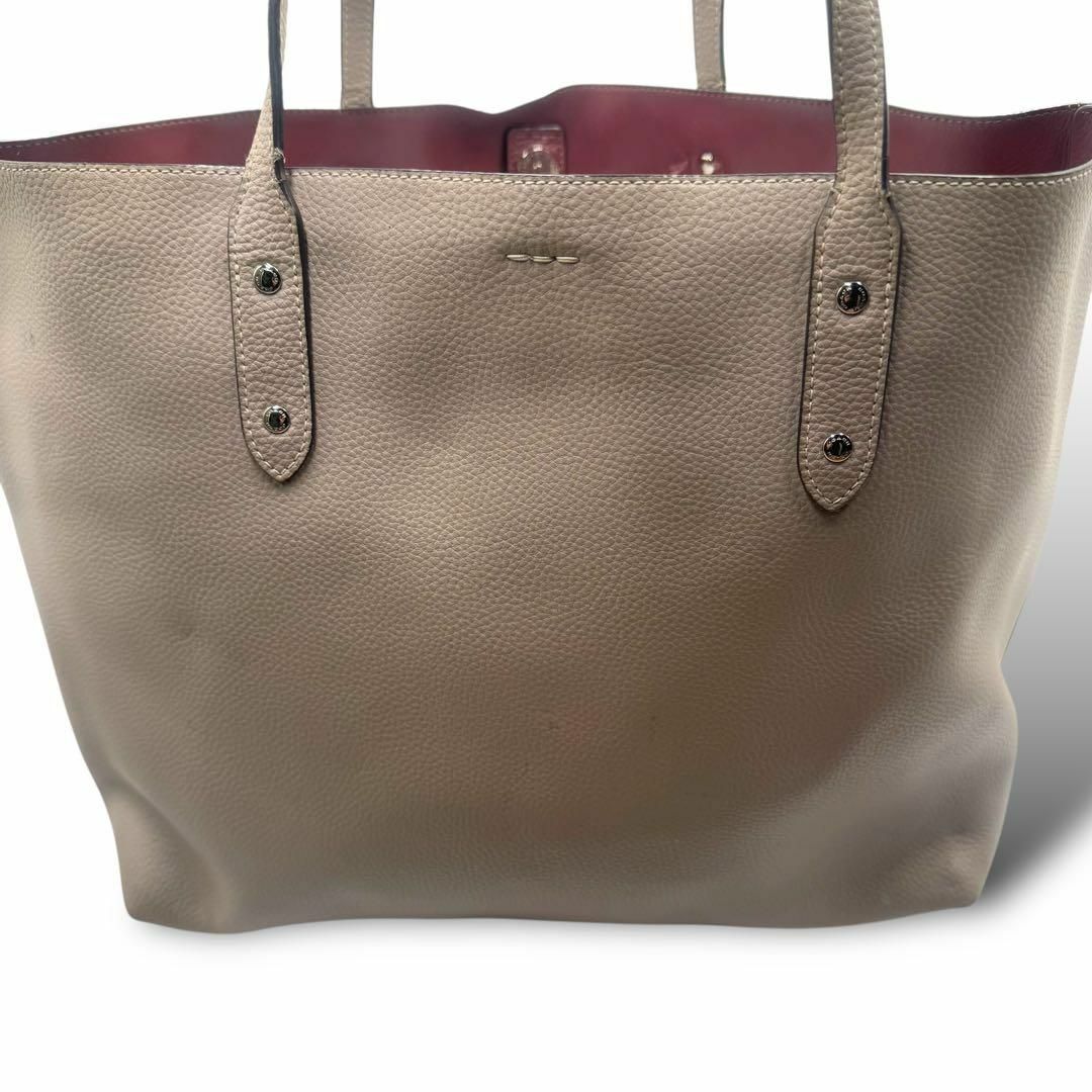 ✨極美品✨ COACH コーチトートバッグ グレージュ レザー ✨極美品✨ COACH コーチトートバッグ グレージュ レザー