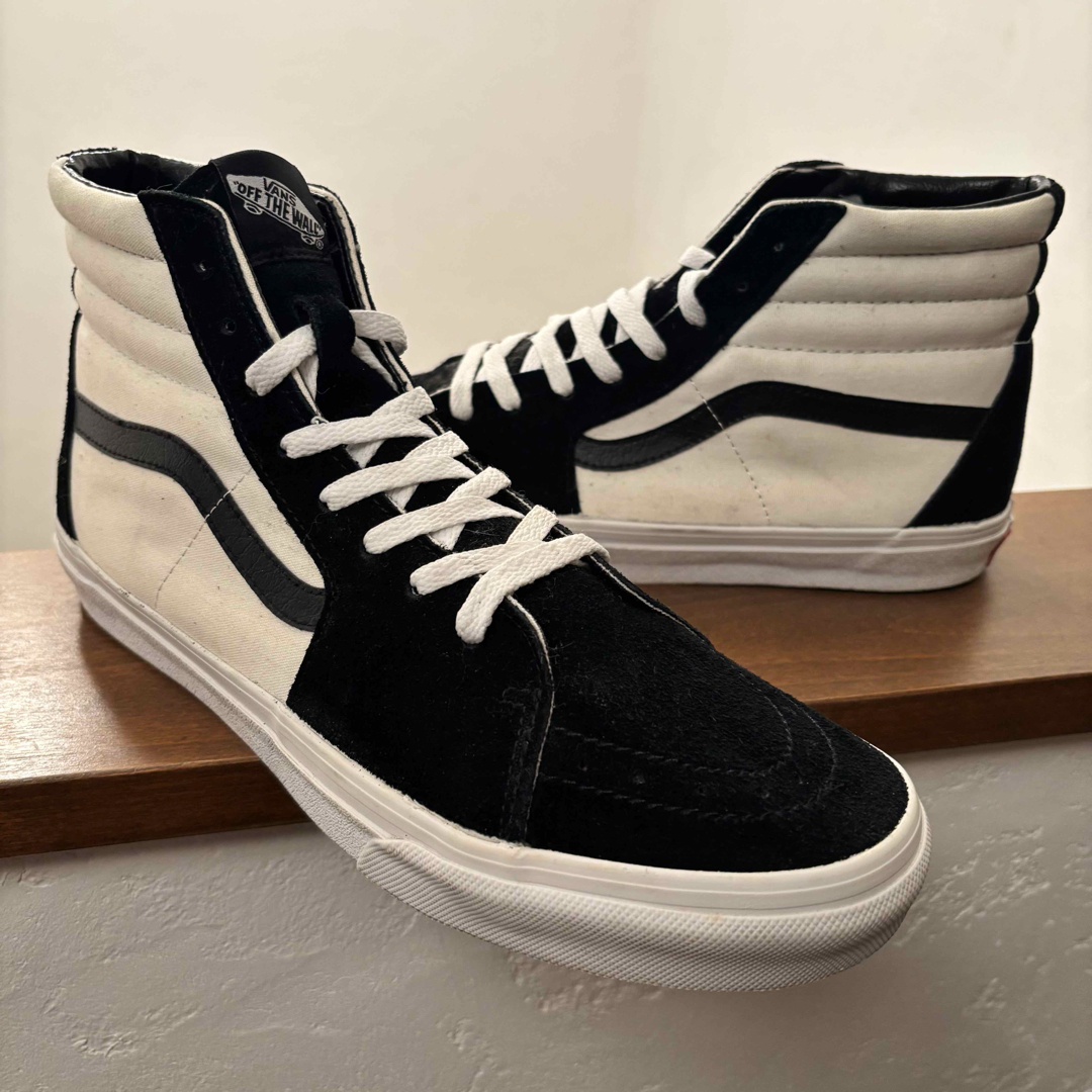 レア美品 VANS SK8-HI スケハイ 白黒 レアカラー 30cm レア美品 VANS SK8-HI スケハイ 白黒 レアカラー 30cm