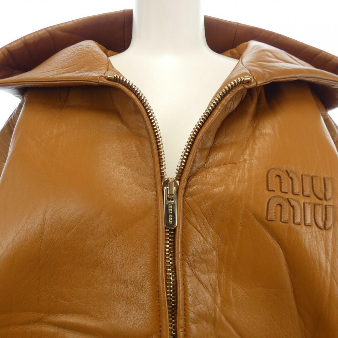 MIU MIU - ミュウミュウ MIU MIU レザージャケットの通販 by MIU MIU - ミュウミュウ MIU MIU レザージャケットの通販 by