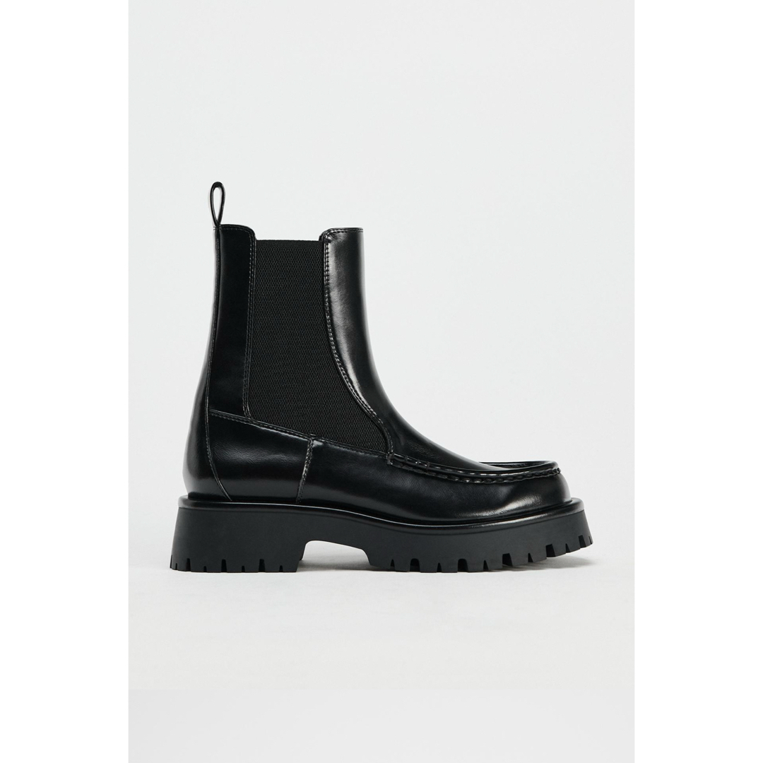 ZARA - ZARA ザラ ギャザーディティール入り ショートブーツ ZARA - ZARA ザラ ギャザーディティール入り ショートブーツ