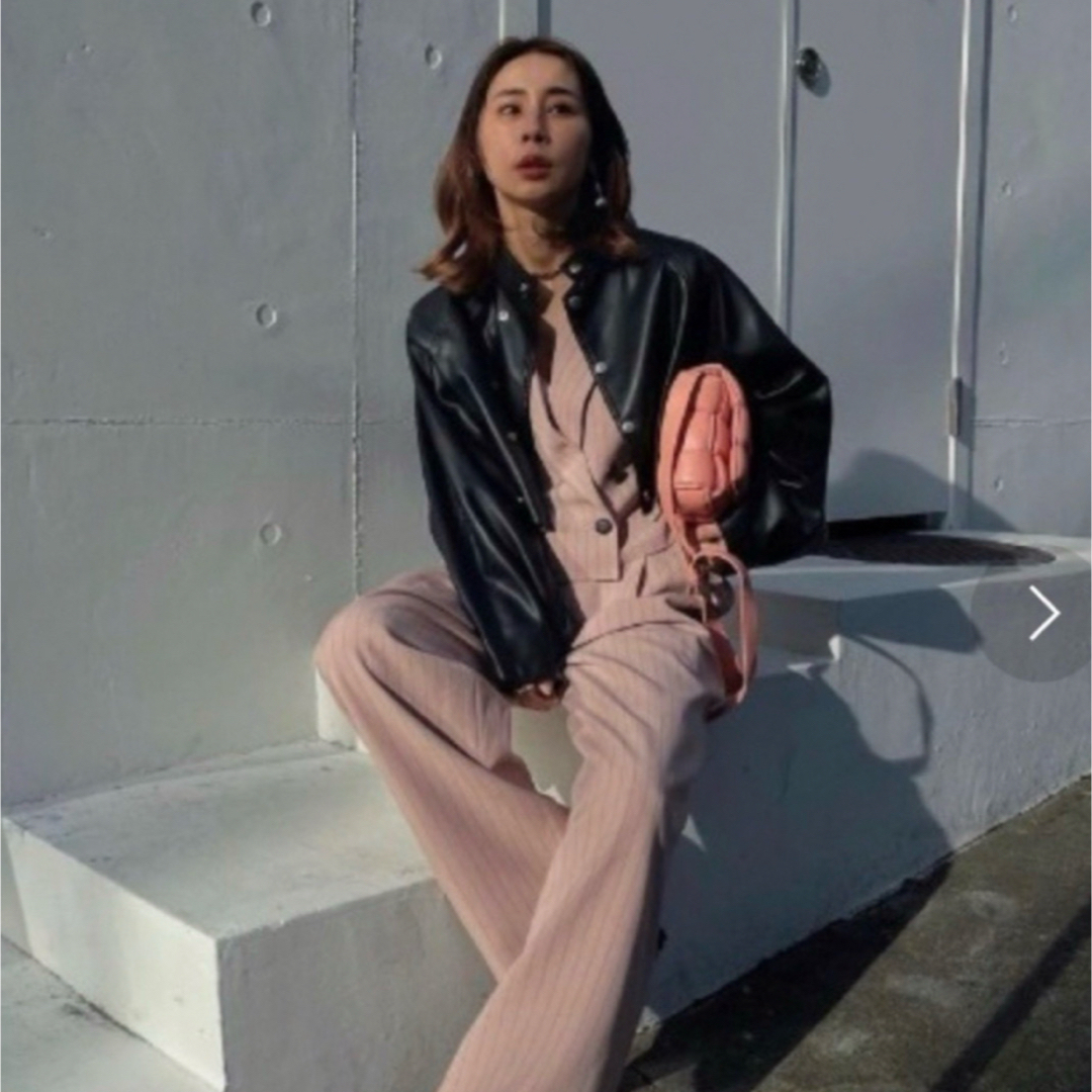 Ameri VINTAGE - AMERI ラウンドショートフェイクレザー Ameri VINTAGE - AMERI ラウンドショートフェイクレザー