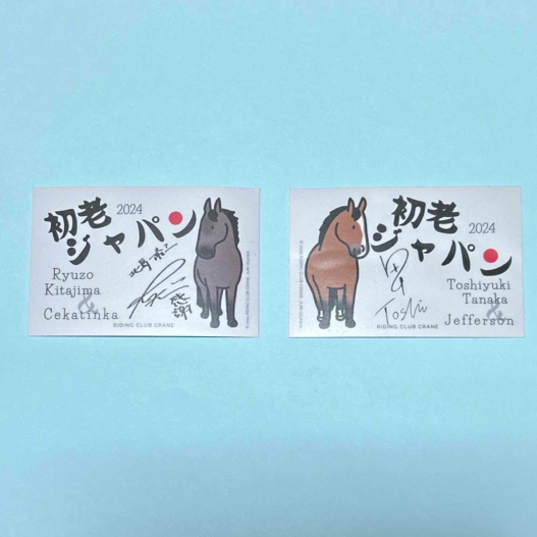 乗馬 総合馬術銅メダル初老ジャパン 記念ステッカー スポーツ/アウトドアのスポーツ/アウトドア その他(その他)の商品写真