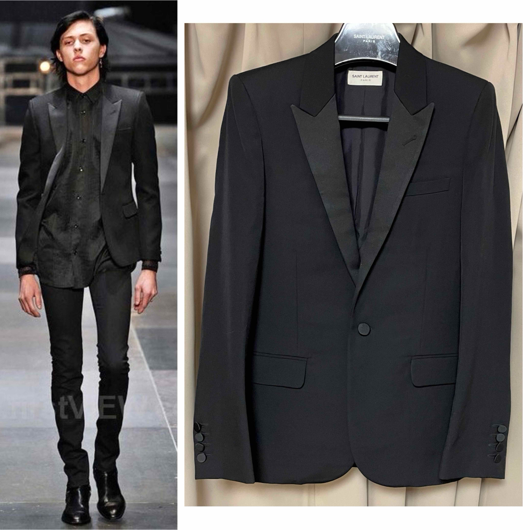 希少 saint laurent paris スモーキング ジャケット サン 希少 saint laurent paris スモーキング ジャケット サン