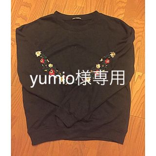 スプレイ(SpRay)の【spRay】袖花刺繍トレーナー(トレーナー/スウェット)