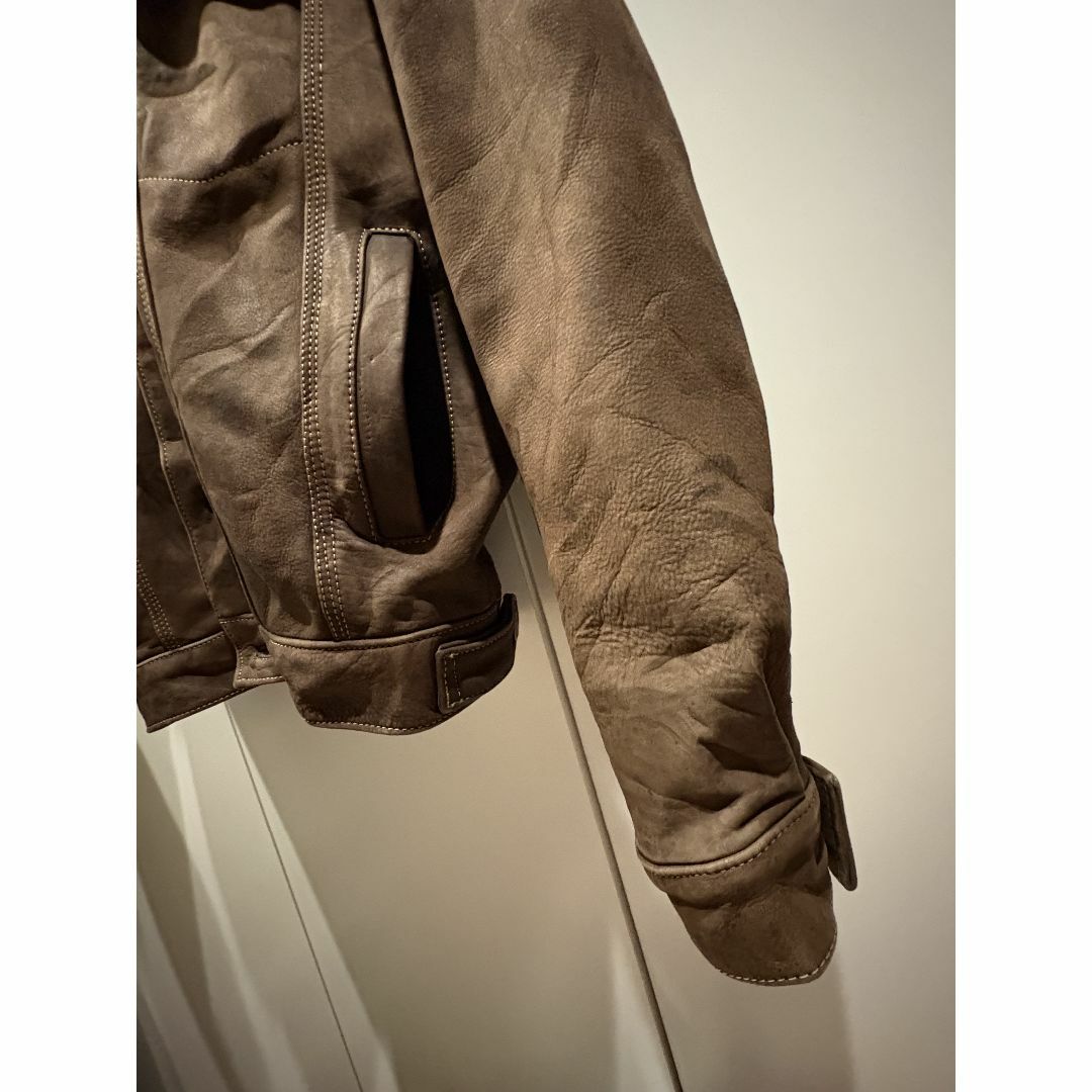 Levi's - フランス KIABI レザートラッカージャケット ブラウン Levi's - フランス KIABI レザートラッカージャケット ブラウン
