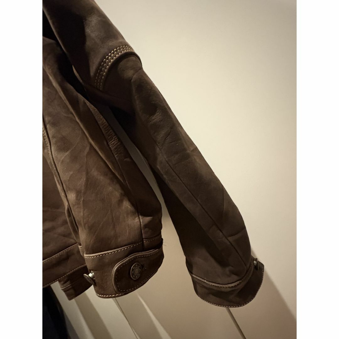 Levi's - フランス KIABI レザートラッカージャケット ブラウン Levi's - フランス KIABI レザートラッカージャケット ブラウン