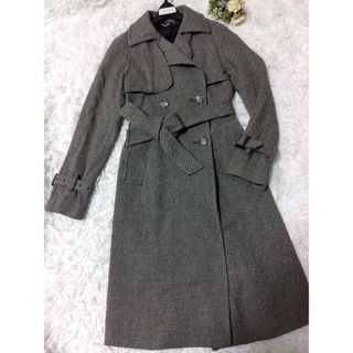 INED - 【美品】INED イネド コットン チェック柄 ステンカラー INED - 【美品】INED イネド コットン チェック柄 ステンカラー
