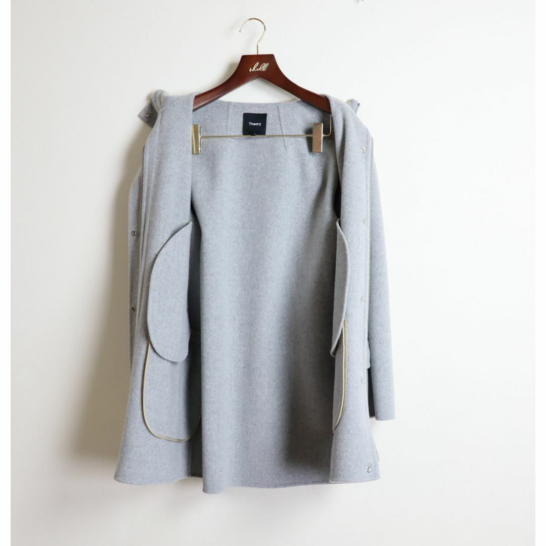 Theory 23AW ダブルフェイス フード付きコート Theory 23AW ダブルフェイス フード付きコート