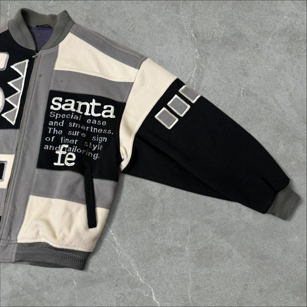 Santafe 日本製 ブルゾン 刺繍 前後と左腕に刺繍 90s Santafe 日本製 ブルゾン 刺繍 前後と左腕に刺繍 90s