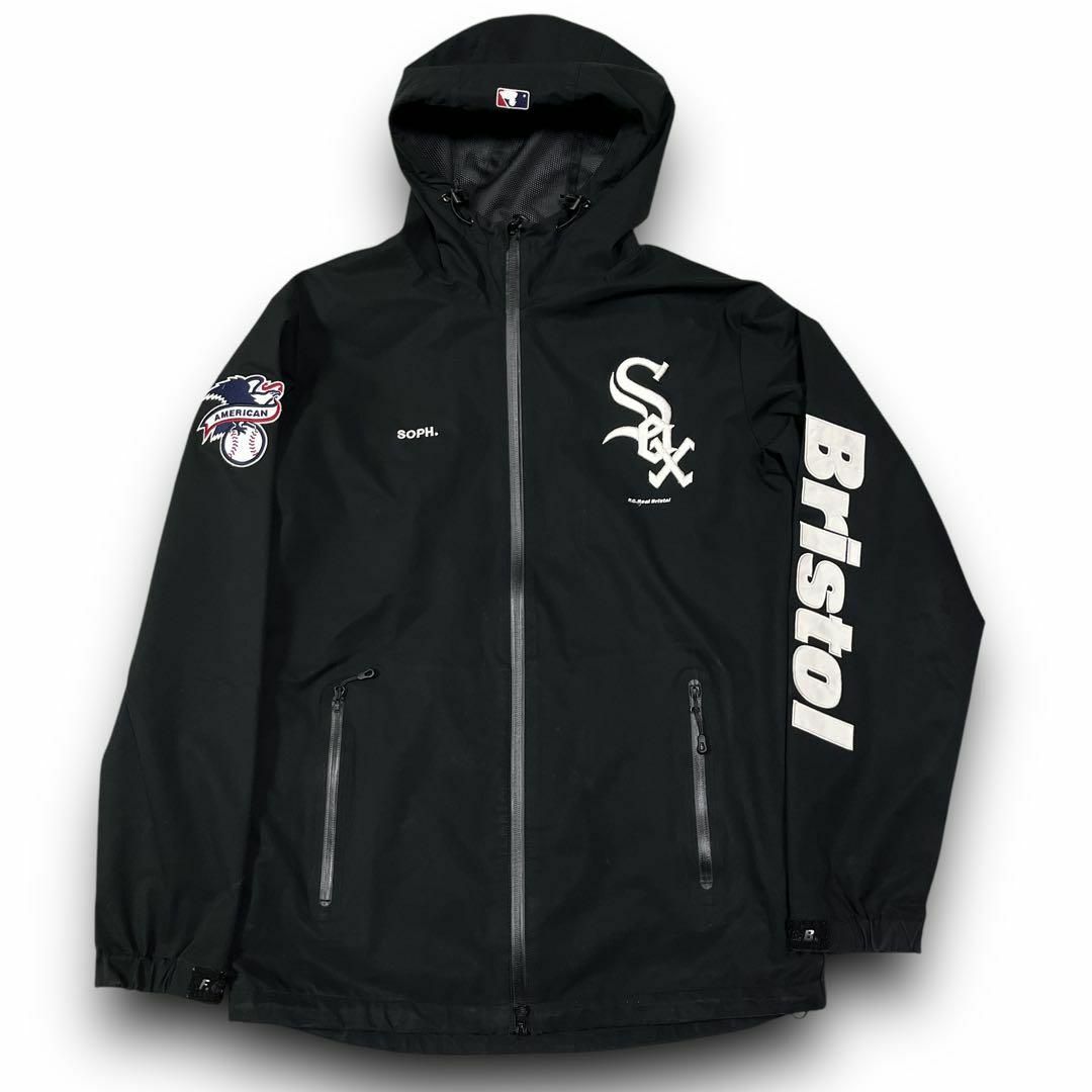 FCRB MLBコラボ ブラック マウンテンパーカー ナイロン FCRB MLBコラボ ブラック マウンテンパーカー ナイロン