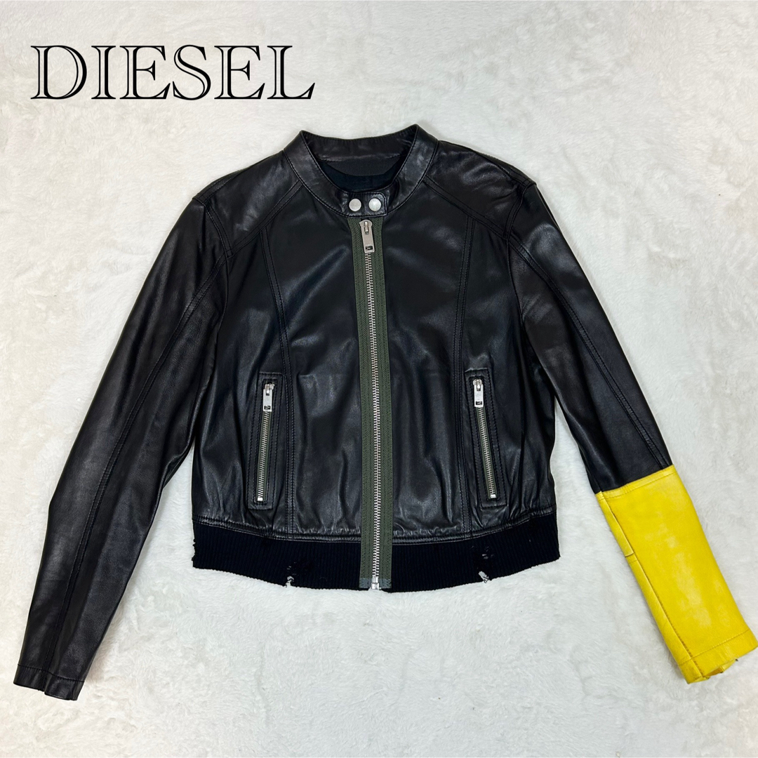 現行❗️DIESEL I-Iyssa ma1 レザージャケット シングル 現行❗️DIESEL I-Iyssa ma1 レザージャケット シングル