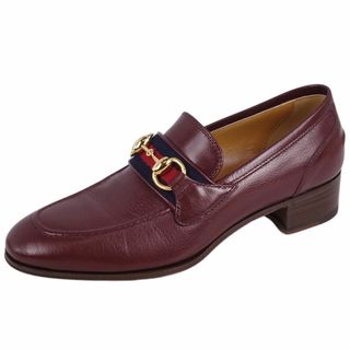 GUCCI - グッチ バンブーローファー ダークブラウン 4cmヒール GUCCI - グッチ バンブーローファー ダークブラウン 4cmヒール