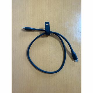CIO シリコンケーブル USB C to C 0.5m (50cm) 黒(その他)