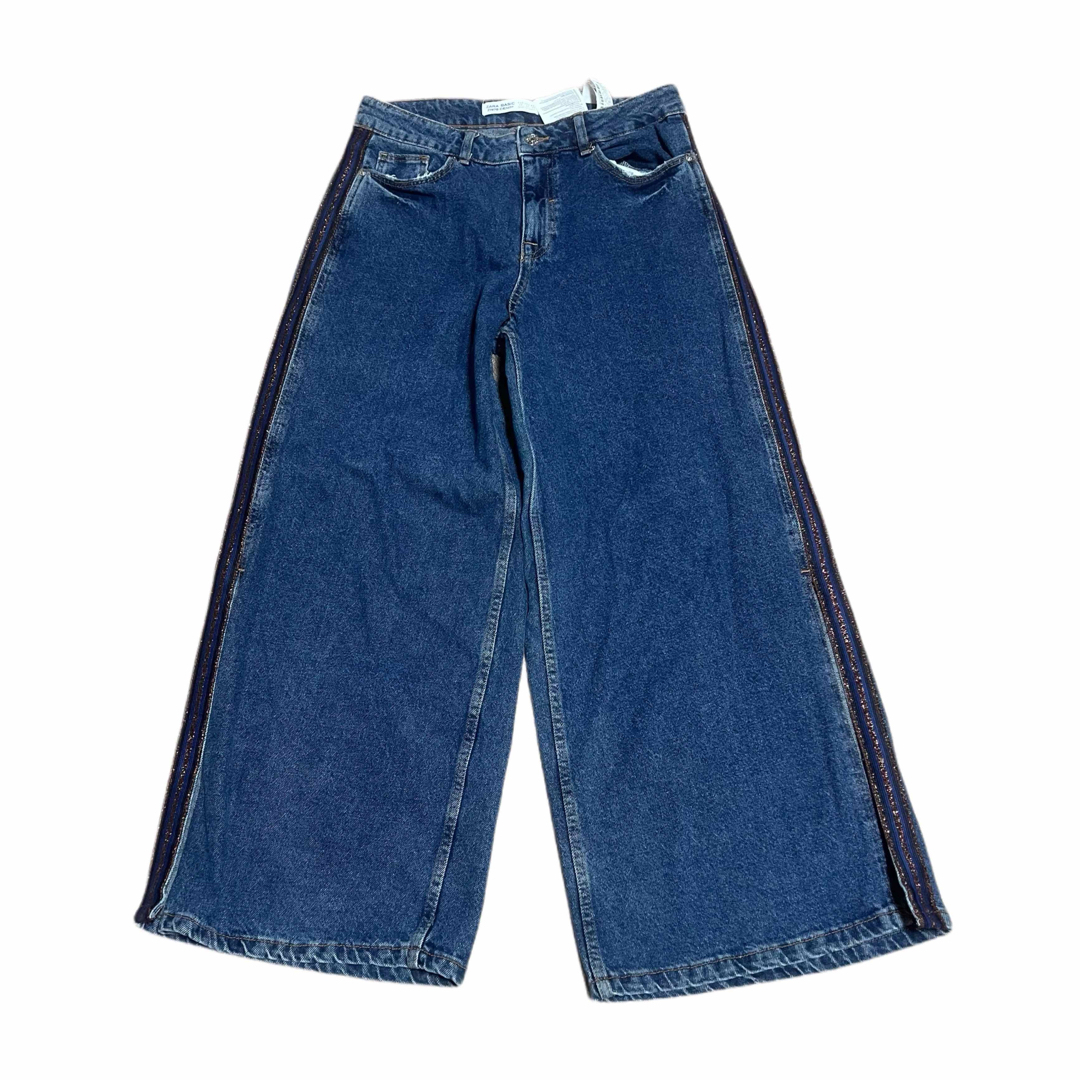 ZARA - 希少☆ZARA ザラ サイドライン バギーデニムパンツ ユニ ZARA - 希少☆ZARA ザラ サイドライン バギーデニムパンツ ユニ