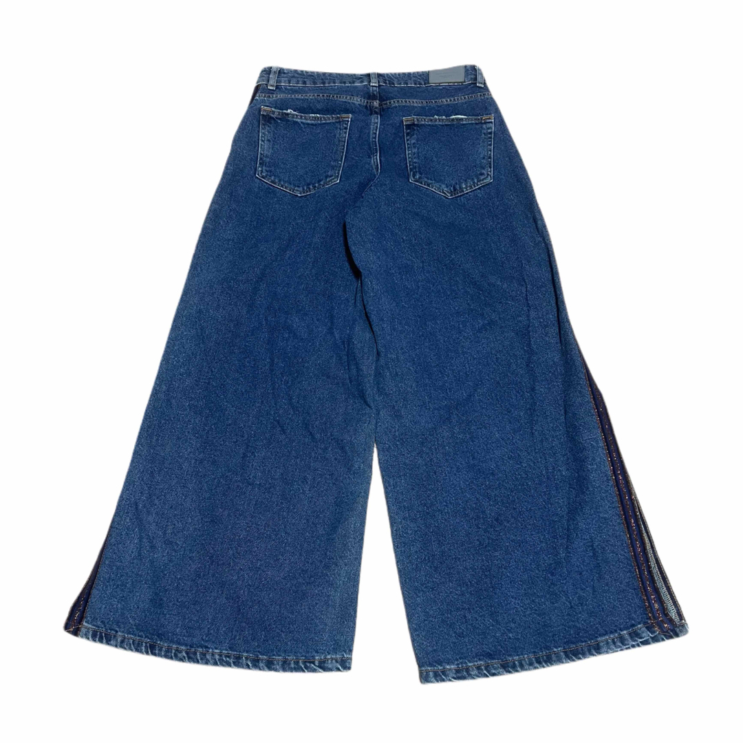 ZARA - 希少☆ZARA ザラ サイドライン バギーデニムパンツ ユニ ZARA - 希少☆ZARA ザラ サイドライン バギーデニムパンツ ユニ