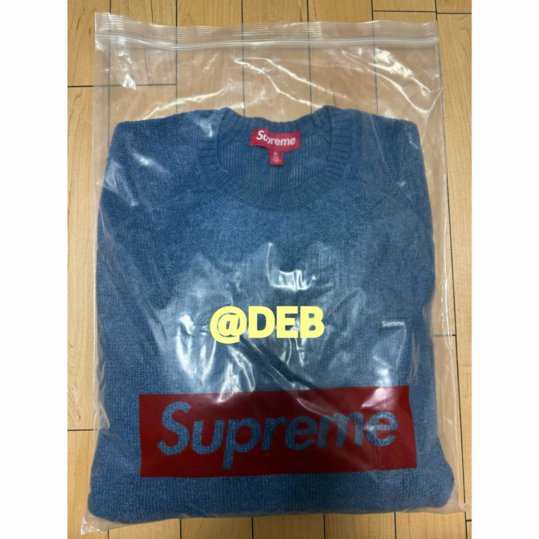 Supreme - Supreme Terry Small Box Sweater Blue XLの通販 by Supreme - Supreme Terry Small Box Sweater Blue XLの通販 by